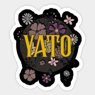 Aesthetic Proud Name Yato Flowers Anime Retro Styles Sticker